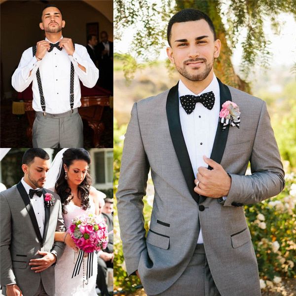 grey men suits for wedding suits shawl lapel customized 2 pieces bridegroom groomsmen suits slim fit formal man tuxedos, Black;gray
grey men suits for wedding suits shawl lapel customized 2 pieces bridegroom groomsmen suits slim fit formal man tuxedos, Black;gray