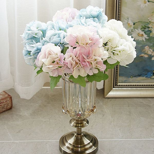 5 head hydrangea artificial flowers bouquet white small silk fake flowers floral faux blue wedding home party decoration
5 head hydrangea artificial flowers bouquet white small silk fake flowers floral faux blue wedding home party decoration