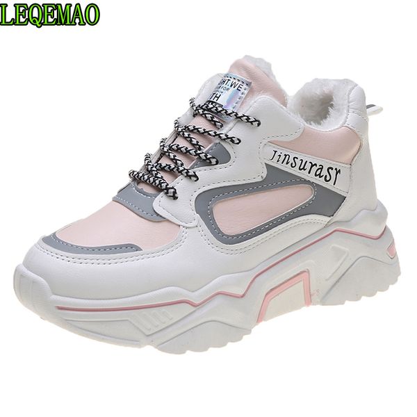 chunky platform sneakers women breathable warm pink lace up boot woman winter hidden heels casual zapatillas mujer, Black
chunky platform sneakers women breathable warm pink lace up boot woman winter hidden heels casual zapatillas mujer, Black