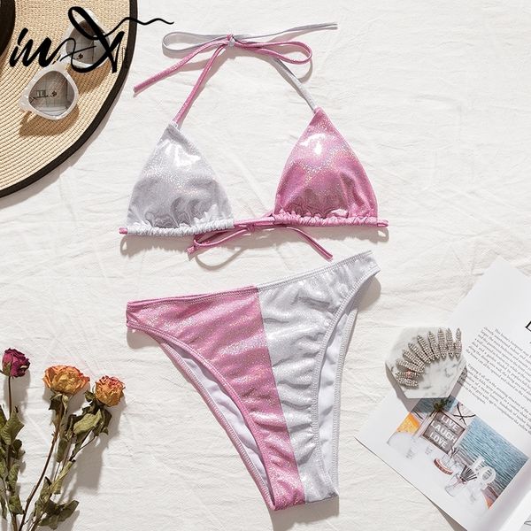 in-x halter swimsuit female pink bikini 2019 push up swimwear women shiny bikini set silver bathing suit summer bathers new, White;black
in-x halter swimsuit female pink bikini 2019 push up swimwear women shiny bikini set silver bathing suit summer bathers new, White;black