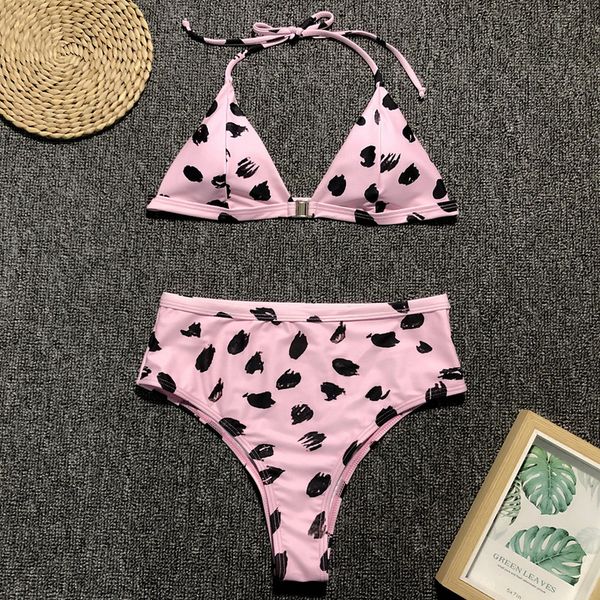 summer polka dot bikini women 2019 triangle push up halter bikini set swimsuit high waist ladies bathing suit swimwear, White;black
summer polka dot bikini women 2019 triangle push up halter bikini set swimsuit high waist ladies bathing suit swimwear, White;black