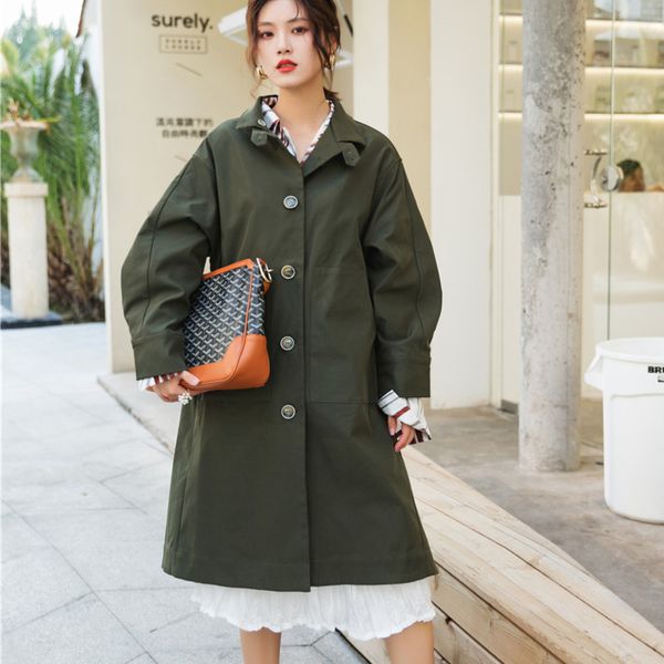 lanmrem green long sleeve lapel single-breasted tooling loose windbreaker woman casual fashion 2019 autumn winter coat new tv987, Tan;black
lanmrem green long sleeve lapel single-breasted tooling loose windbreaker woman casual fashion 2019 autumn winter coat new tv987, Tan;black