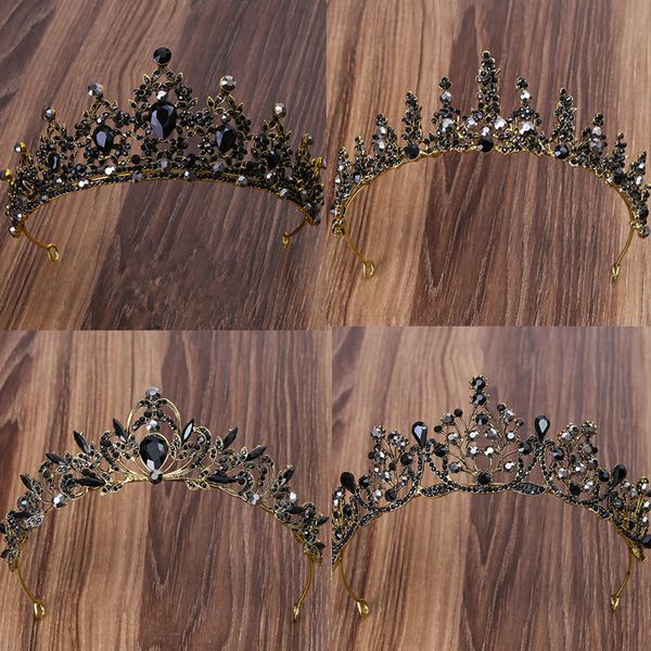 diezi 2019 new baroque vintage black crystal princess queen tiara crown headband bridal diadem crown women wedding hair jewelry, White;golden
diezi 2019 new baroque vintage black crystal princess queen tiara crown headband bridal diadem crown women wedding hair jewelry, White;golden