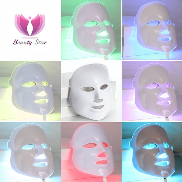 

led facial mask 3/7 color pn electric led mask anti wrinkle acne removal face skin rejuvenation facial spa salon