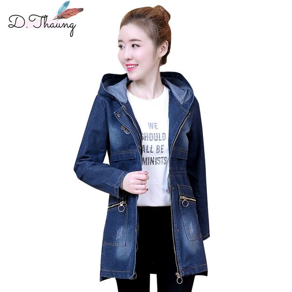 spring women denim jacket 2019 new hooded medium long slim female denim windbreaker large size lady windbreaker qw038, Tan;black
spring women denim jacket 2019 new hooded medium long slim female denim windbreaker large size lady windbreaker qw038, Tan;black