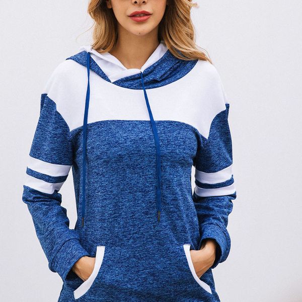 women casual hooded sweatshirts autumn solid pocket patchwork long sleeve womens clothing lady 07, White
women casual hooded sweatshirts autumn solid pocket patchwork long sleeve womens clothing lady 07, White