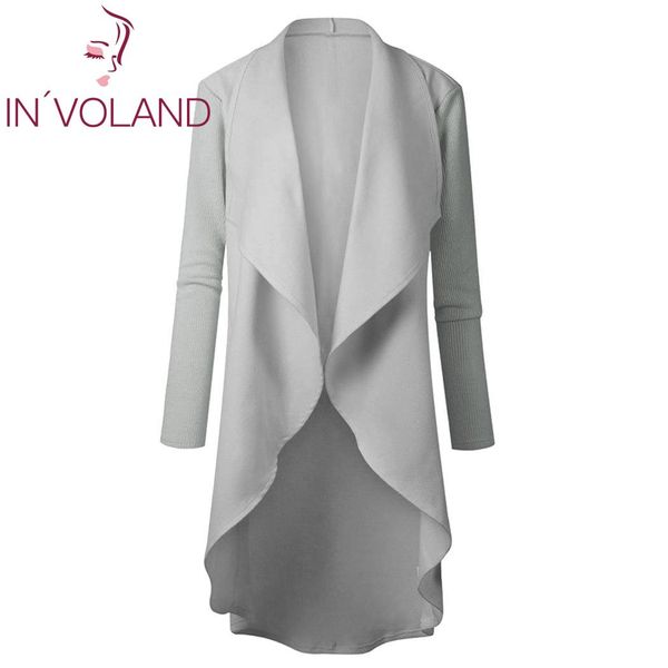 women casual open front long sleeve patchwork woolen coat cardigan casual party spring autumn winter pockets, White;black
women casual open front long sleeve patchwork woolen coat cardigan casual party spring autumn winter pockets, White;black