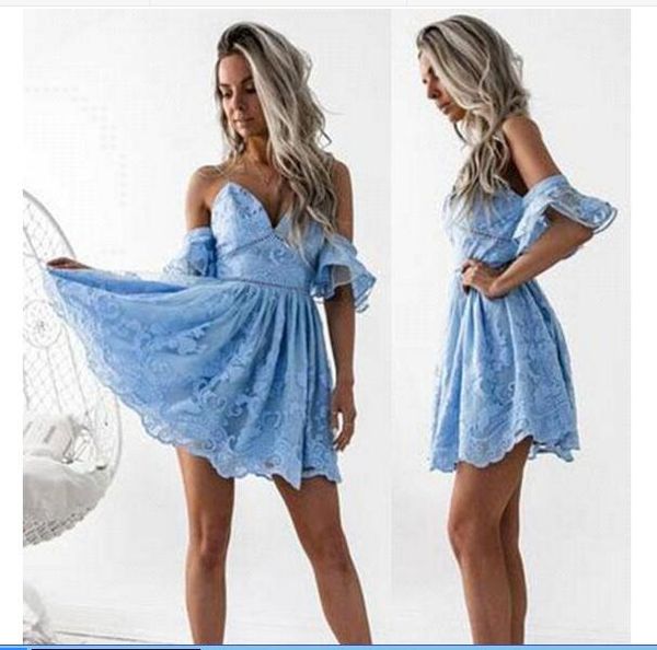 new blue v-neck short cocktail dresses a-line lace short sleeves mini sweet homecoming dresses girls party gowns ba6998, Red
new blue v-neck short cocktail dresses a-line lace short sleeves mini sweet homecoming dresses girls party gowns ba6998, Red