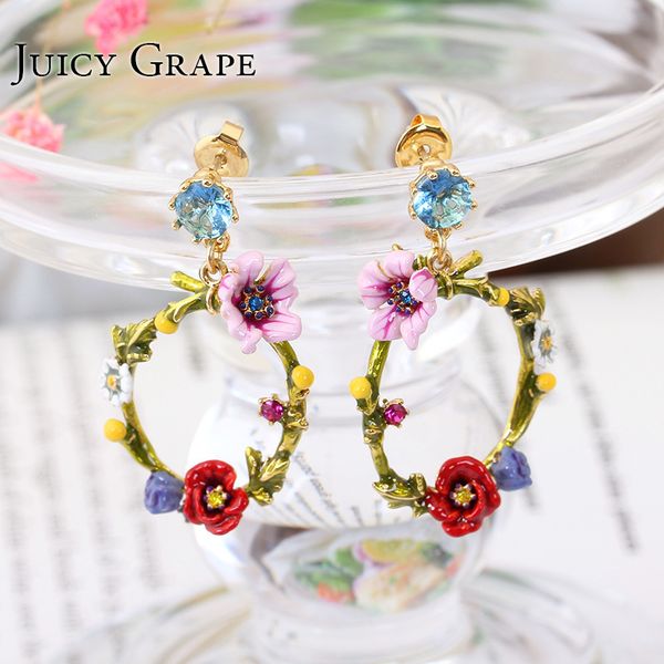 juicy grape green leaf crystal ear ring corn poppy flower earrings fashion jewellery sieraden joyas pendientes earring women t7190617, Golden;silver
juicy grape green leaf crystal ear ring corn poppy flower earrings fashion jewellery sieraden joyas pendientes earring women t7190617, Golden;silver