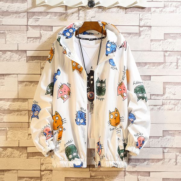 hooded jacket men spring summer cat pig print thin hip hop zipper loose mens jackets and coats streetwear wind breaker, Black;brown
hooded jacket men spring summer cat pig print thin hip hop zipper loose mens jackets and coats streetwear wind breaker, Black;brown