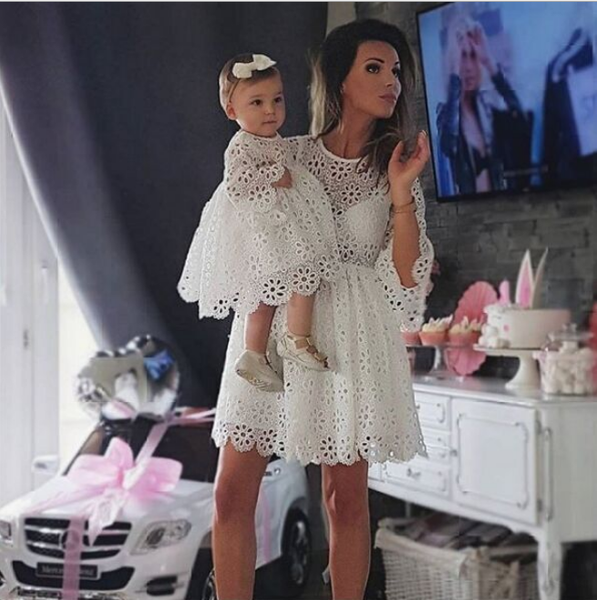 fashion family matching clothes mother daughter dresses women floral lace dress baby girl mini dress mom baby girl party clothes#klkd, Blue
fashion family matching clothes mother daughter dresses women floral lace dress baby girl mini dress mom baby girl party clothes#klkd, Blue