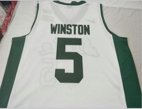 white michigan state spartans #5 cassius winston college real embroidery basketball jersey size s-6xl or custom any name or number jersey, Black
white michigan state spartans #5 cassius winston college real embroidery basketball jersey size s-6xl or custom any name or number jersey, Black
