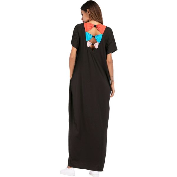 casual maxi dress bow full abaya backless shirt ethnic loose long robe gowns vestido muslim kimono middle east islamic clothing, Black;gray
casual maxi dress bow full abaya backless shirt ethnic loose long robe gowns vestido muslim kimono middle east islamic clothing, Black;gray