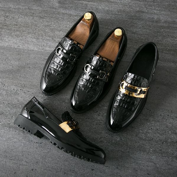 2019 summer new style england leather shoes men's shoes korean-style fashion men's casual fashion man bright surface leath, Black
2019 summer new style england leather shoes men's shoes korean-style fashion men's casual fashion man bright surface leath, Black