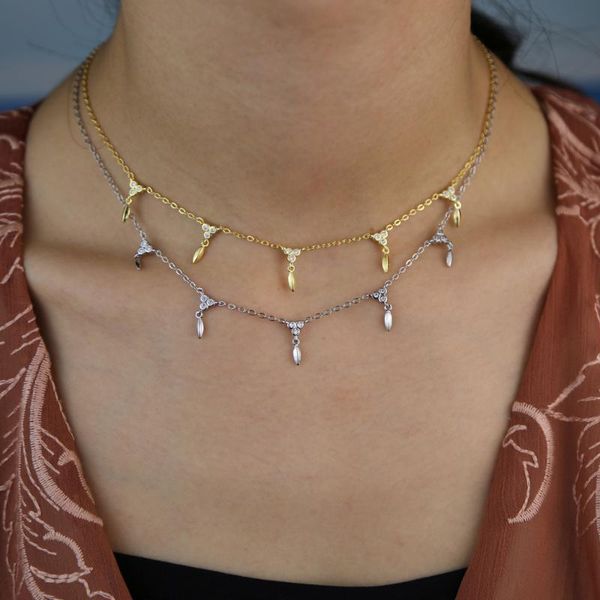 2020 summer new triangle cz leaf charm choker necklace gold silver wholesale drip cz station trendy women jewelry choker
2020 summer new triangle cz leaf charm choker necklace gold silver wholesale drip cz station trendy women jewelry choker