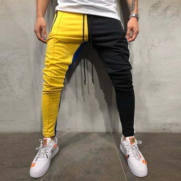 men's patchwork pencil pants joggers sweatpants mens casual fashion cotton joggers pants man trousers fitness sweatpants, Black
men's patchwork pencil pants joggers sweatpants mens casual fashion cotton joggers pants man trousers fitness sweatpants, Black