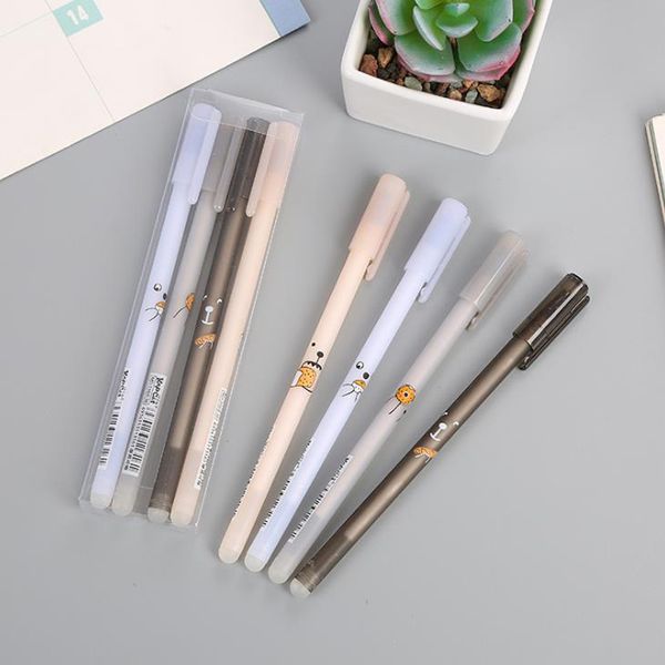 4 pcs/set cute animals erasable gel pens 0.38mm black blue ink magic refill signature pen office school writing stationery
4 pcs/set cute animals erasable gel pens 0.38mm black blue ink magic refill signature pen office school writing stationery