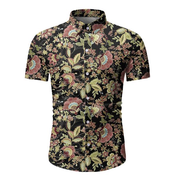men's casual shirts 2021 summer hawaii male floral print dress mens shirt slim fit ethnic flowers short sleeve fashion men, White;black
men's casual shirts 2021 summer hawaii male floral print dress mens shirt slim fit ethnic flowers short sleeve fashion men, White;black