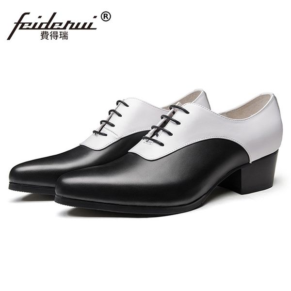 white and black man formal dress genuine leather high heels oxfords pointed toe height increasing men's prom party shoes ss549
white and black man formal dress genuine leather high heels oxfords pointed toe height increasing men's prom party shoes ss549