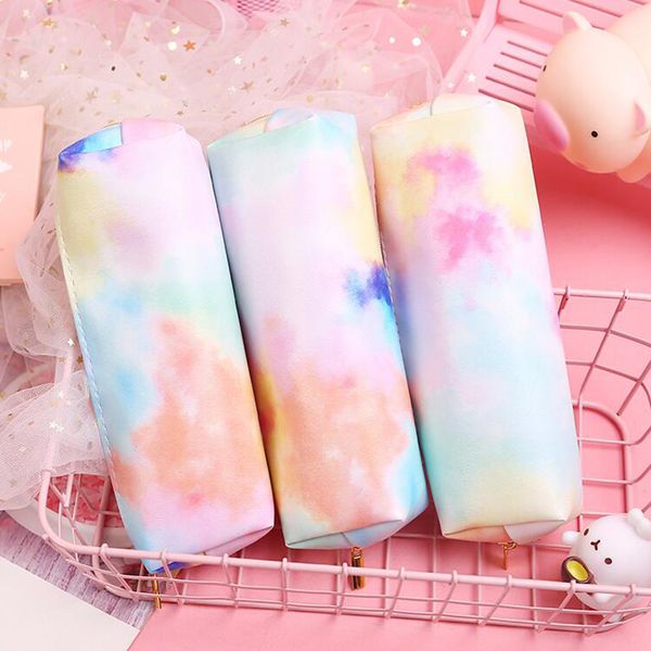 colorful pencil case for girls kawaii pu waterproof cosmetic bag stationery pen pouch material escolar school supplies gift
colorful pencil case for girls kawaii pu waterproof cosmetic bag stationery pen pouch material escolar school supplies gift