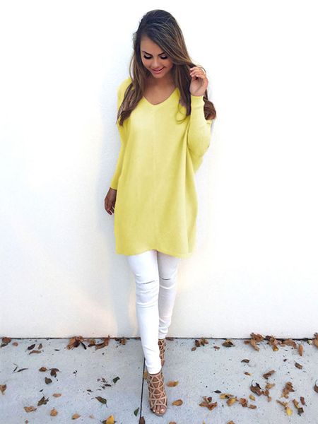 2019 fall fashion models europe and the united states fashion autumn v-neck long sleeve women's thin sweater, Black
2019 fall fashion models europe and the united states fashion autumn v-neck long sleeve women's thin sweater, Black