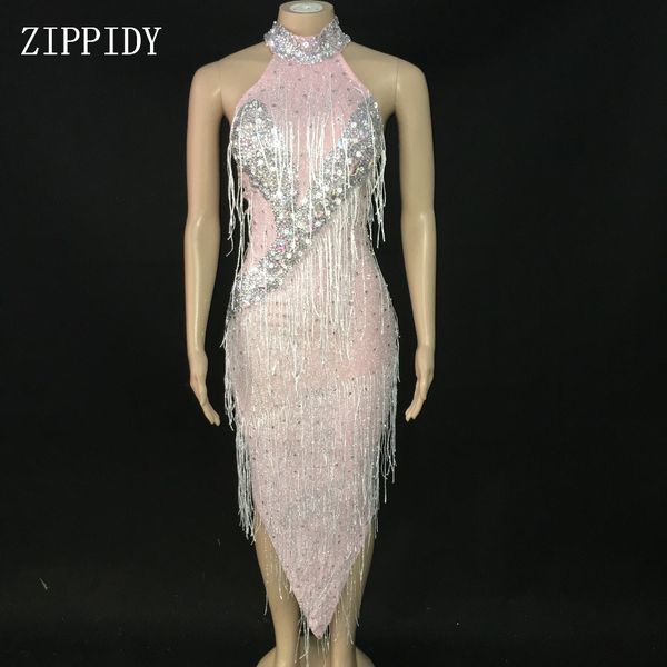 new style pink rhinestones tassel dress birthday prom celebrate women dance outfit evening female singer show dress, Black;red
new style pink rhinestones tassel dress birthday prom celebrate women dance outfit evening female singer show dress, Black;red