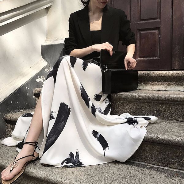 Februaryfrost 2020 Spring Summer Print Split Skirt Ladies Elegant High Waist Elastic Long Skirts Female Tide Clothes Plus Size
Februaryfrost 2020 Spring Summer Print Split Skirt Ladies Elegant High Waist Elastic Long Skirts Female Tide Clothes Plus Size