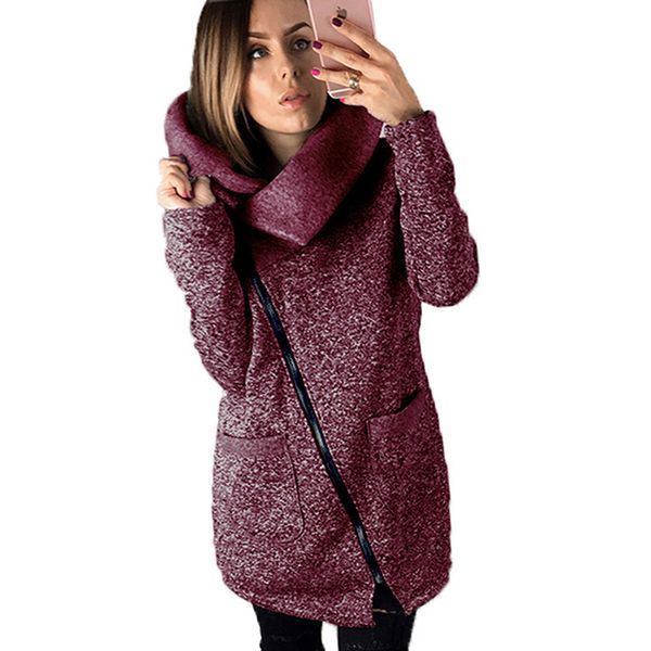autumn winter women clothes warm fleece jacket slant zipper collared coat casual clothing overcoat female coat sweatshirts, Black;brown
autumn winter women clothes warm fleece jacket slant zipper collared coat casual clothing overcoat female coat sweatshirts, Black;brown