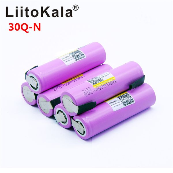 LiitoKala 100% Original 3.7V INR 18650 30Q 3000mAh Rechargeable Batteries For 18650 Battery High discharge+ DIY nicke
LiitoKala 100% Original 3.7V INR 18650 30Q 3000mAh Rechargeable Batteries For 18650 Battery High discharge+ DIY nicke