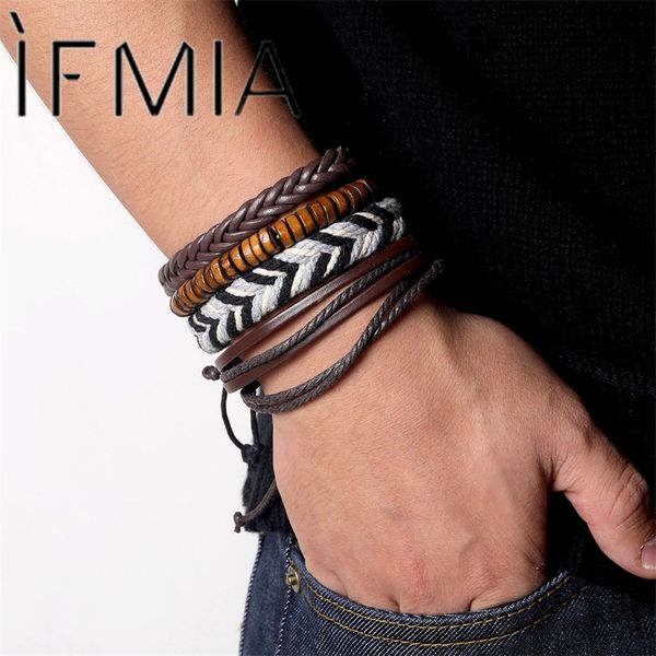 ifmia vintage bohemian multilayer leather bracelet men boho blue handmade diy braided woven wood beads wrap bracelets pulseras, Black
ifmia vintage bohemian multilayer leather bracelet men boho blue handmade diy braided woven wood beads wrap bracelets pulseras, Black