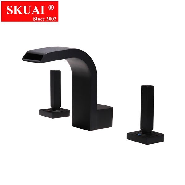 basin faucets black waterfall bathroom faucet double handle basin mixer tap bath brass sink water
basin faucets black waterfall bathroom faucet double handle basin mixer tap bath brass sink water