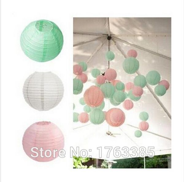 6-pack white pastel pink mint round paper lantern lamp shades for wedding birthday bridal shower party decoration
6-pack white pastel pink mint round paper lantern lamp shades for wedding birthday bridal shower party decoration