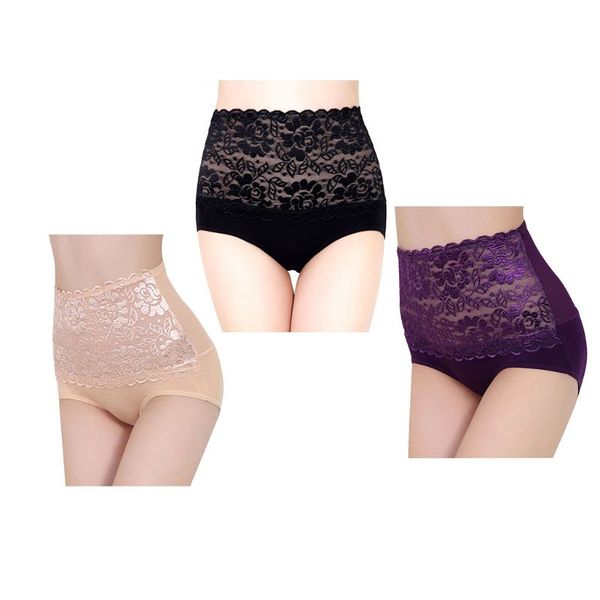 women high waist plus size underwear sheer floral lace patchwork seamless panties body shaper slimming tummy control briefs, Black;pink
women high waist plus size underwear sheer floral lace patchwork seamless panties body shaper slimming tummy control briefs, Black;pink