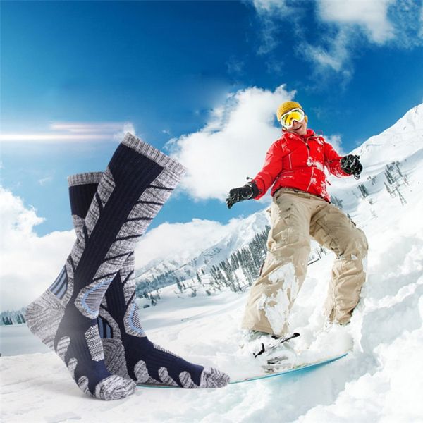 1 pair winter warm men women thermal ski socks outdoor sports thick cycling towel cotton socks snowboard climbing hiking snow socks, Blue;gray
1 pair winter warm men women thermal ski socks outdoor sports thick cycling towel cotton socks snowboard climbing hiking snow socks, Blue;gray