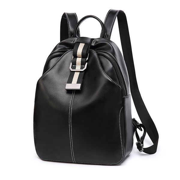 new retro oil wax leather backpack female multifunctional leather buckle decoration tide big travel backpack student school bag
new retro oil wax leather backpack female multifunctional leather buckle decoration tide big travel backpack student school bag