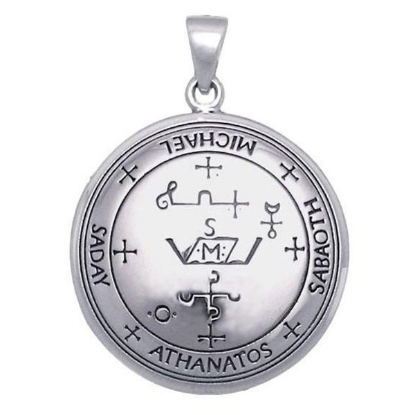 archangel michael talisman in silver or gold tone bronze - sigil of michael angelic pendant
archangel michael talisman in silver or gold tone bronze - sigil of michael angelic pendant