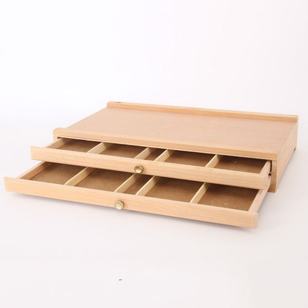 wooden deskportable easel beech painting box with double-layer drawer for painting hardware art supplies
wooden deskportable easel beech painting box with double-layer drawer for painting hardware art supplies