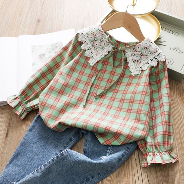 korean-style childrenswear children children's shirt girls hollow out flower shirt large lapel plaid western style baby's top, White
korean-style childrenswear children children's shirt girls hollow out flower shirt large lapel plaid western style baby's top, White