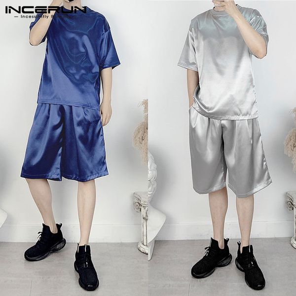 incerun men casual sets 2020 loose short sleeve o neck shorts men suits workout solid color summer streetwear 2 pieces sets, Gray
incerun men casual sets 2020 loose short sleeve o neck shorts men suits workout solid color summer streetwear 2 pieces sets, Gray