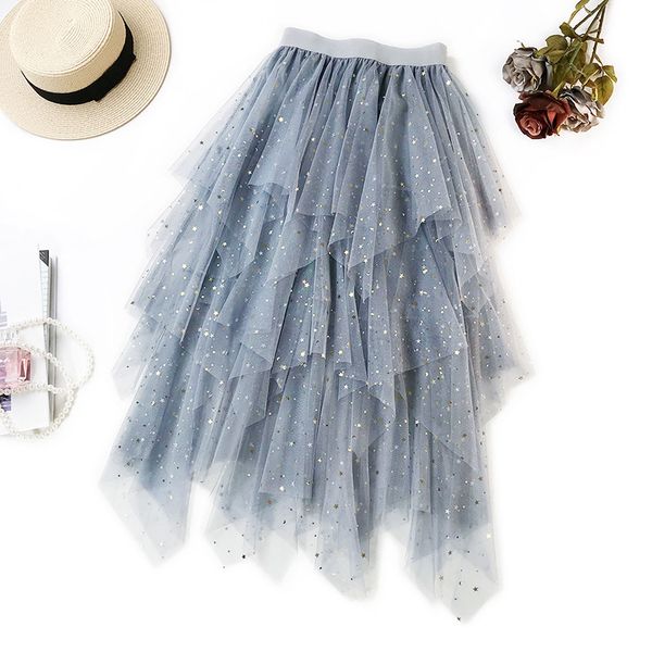 summer vintage sequined maxi mesh skirts womens irregular tulle skirt bronzing long pleated tutu skirt women saias faldas jupe, Black
summer vintage sequined maxi mesh skirts womens irregular tulle skirt bronzing long pleated tutu skirt women saias faldas jupe, Black
