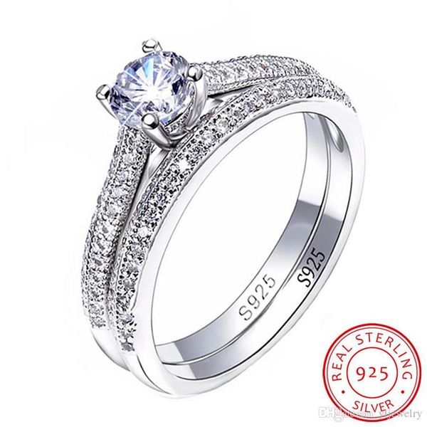 fine jewelry 100% original 925 silver rings set for women cubic zircon engagement wedding rings set gift r131, Slivery;golden
fine jewelry 100% original 925 silver rings set for women cubic zircon engagement wedding rings set gift r131, Slivery;golden