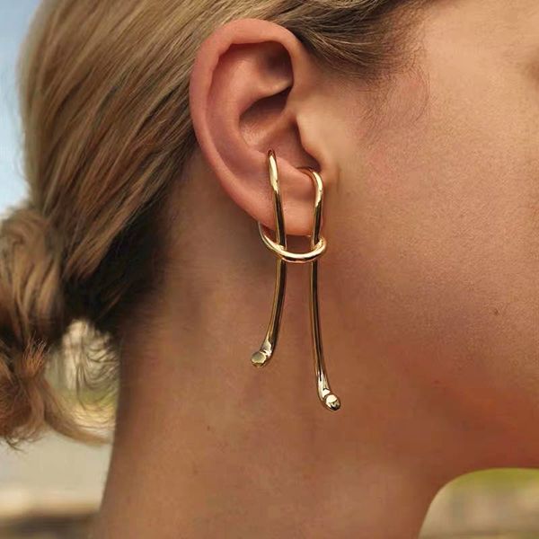2020 fashion punk twisted curve personality ear bone clip long without piercings trendy earrings for women party jewelry, Silver
2020 fashion punk twisted curve personality ear bone clip long without piercings trendy earrings for women party jewelry, Silver