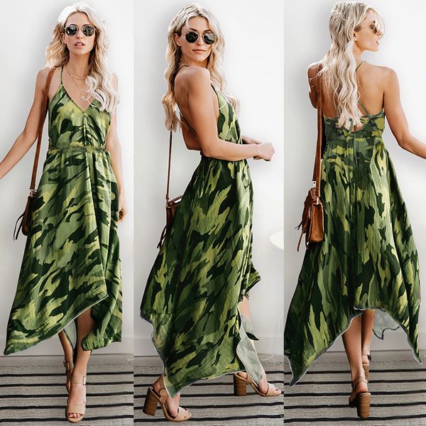 spring and summer 2009 new camouflage printed sleeveless leaky back elastic irregular dresses for women, Black;gray
spring and summer 2009 new camouflage printed sleeveless leaky back elastic irregular dresses for women, Black;gray