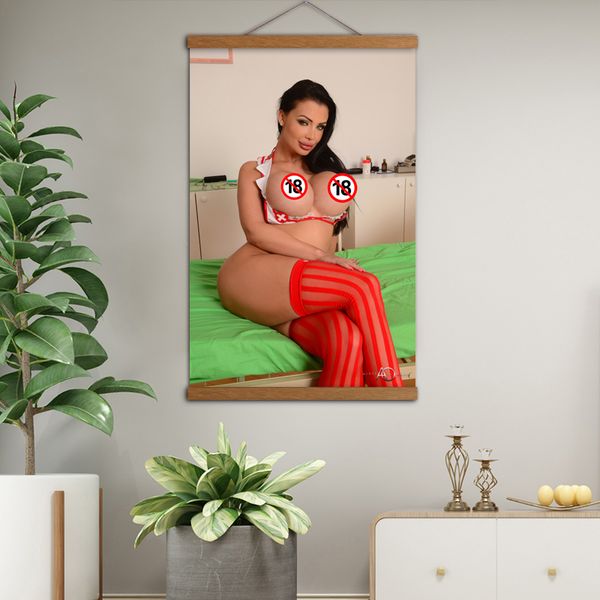 solid wood scroll paintings girl red stockings aletta ocean lady wall art posters canvas prints art for living room decor
solid wood scroll paintings girl red stockings aletta ocean lady wall art posters canvas prints art for living room decor