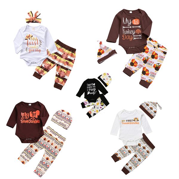 thanksgiving halloween baby girls boys outfits children turkey ghost romper+pants with hat 3pcs/set designer boutique kids clothing setsc750, White
thanksgiving halloween baby girls boys outfits children turkey ghost romper+pants with hat 3pcs/set designer boutique kids clothing setsc750, White