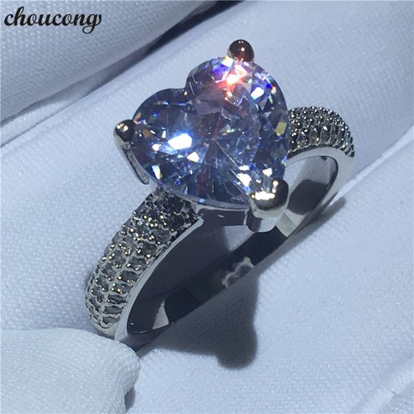 choucong heart shape ring 3ct diamond 925 sterling silver engagement wedding band rings for women men anniversary jewelry, Slivery;golden
choucong heart shape ring 3ct diamond 925 sterling silver engagement wedding band rings for women men anniversary jewelry, Slivery;golden