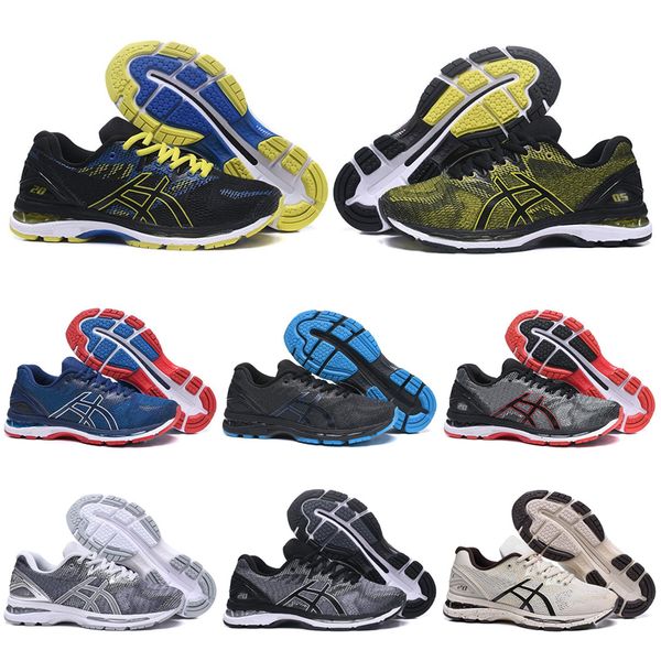 new gel-nimbus 20 stability breathable running shoes for men black white grey red mens trainer sports sneakers, White;red 
new gel-nimbus 20 stability breathable running shoes for men black white grey red mens trainer sports sneakers, White;red