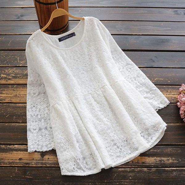 2020 spring solid floral lace crochet shirts zanzea casual vintage blouse women long sleeve blusas female tunic chemise, White
2020 spring solid floral lace crochet shirts zanzea casual vintage blouse women long sleeve blusas female tunic chemise, White