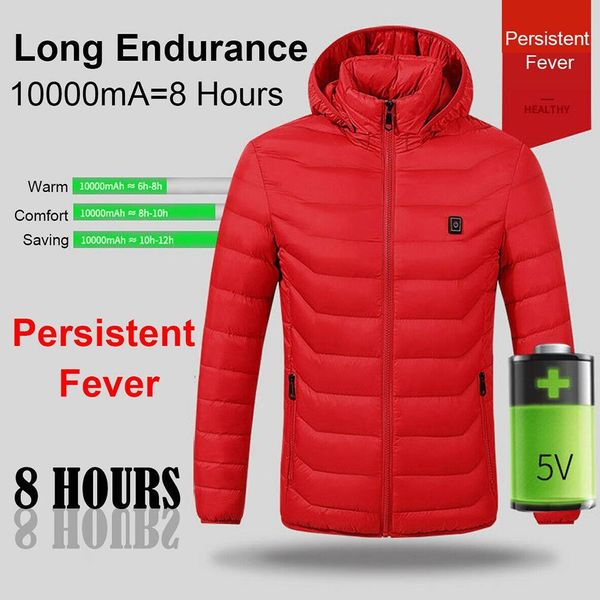 usb electric battery men's heated jackets outdoor vest coat long sleeves heat hooded jackets warm winter thermal women's cloth, Black
usb electric battery men's heated jackets outdoor vest coat long sleeves heat hooded jackets warm winter thermal women's cloth, Black