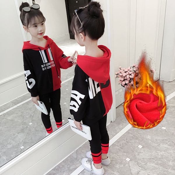 teenager girl winter clothing set children's girls red black outfit fleece warm hoodies coat pant children autumn clothes suit, White
teenager girl winter clothing set children's girls red black outfit fleece warm hoodies coat pant children autumn clothes suit, White